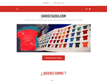 Tablet Screenshot of camisetaloca.com